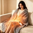 thumbnail image 1 of Heated Blanket Throw Blanket - Fast Heating Electric Blanket, Multiple Heat Settings, Built in Timing Shut Off Function, Gift for Grandma, 31.5 x 23.6", 1 of 9