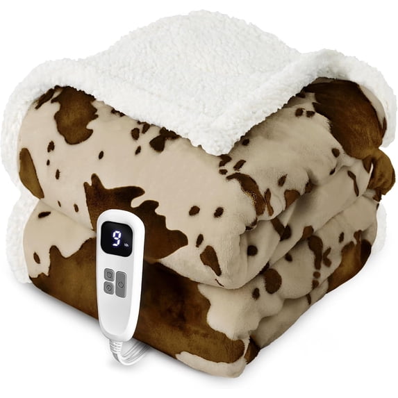 Heated Blanket Throw Blanket - Fast Heating Electric Blanket, Soft ...