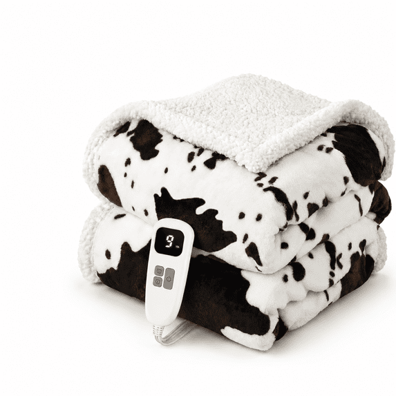 Heated Blanket Throw - Fast Heating Electric Soft With 4 Time Settings ...