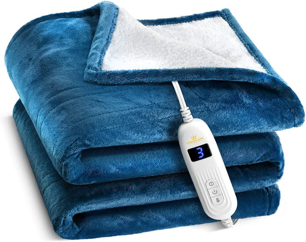 Heated Blanket with Hand Controller for 10 Heating Settings Electric