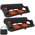 thumbnail image 1 of Heated Bleacher Loveseat for 2 Persons with Back Support, Oversized Stadium Seats Heated 3 Levels Extra Wide Heated Seat for Bleachers, Portable Stadium Chair for Sports Events, Hiking - 2PCS, 1 of 9