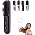 thumbnail image 1 of Heated Brush for Short Hair, 3 Heat Settings & LED Screen&USB Rechargeable, Lightweight Portable, for Hairs Styling Travel,Home, 1 of 7