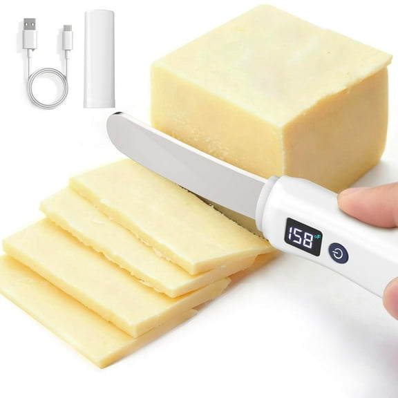 Heated Butter Knife USB Rechargeable Electric Spreader For Cold Butter Cheese Jam Toast Kitchen Tool