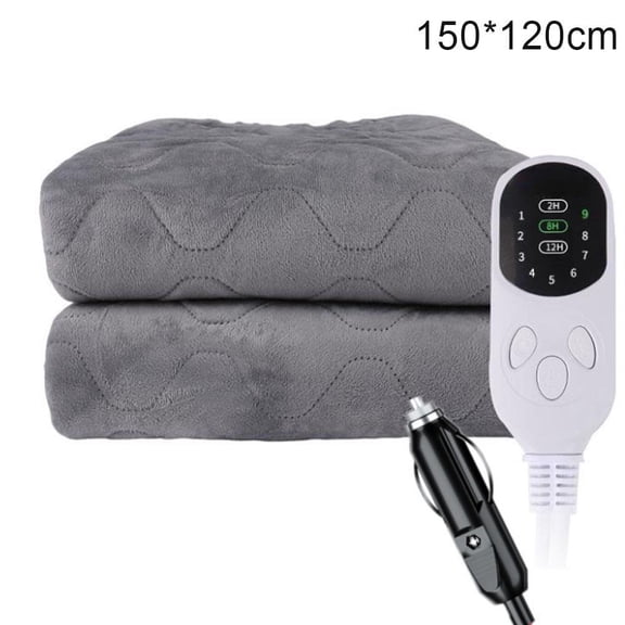 Heated Car Blanket, 12-Volt Electric Blanket for Car, Truck, SUV, RV, Portable Heated Throw for Camping