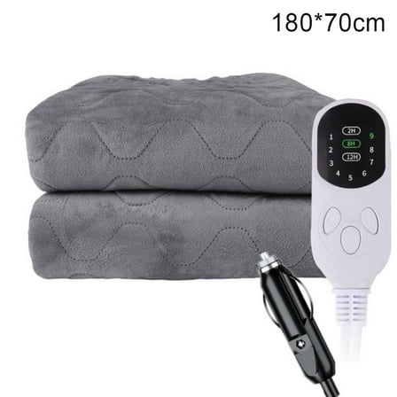 Heated Car Blanket, 12-Volt Electric Blanket for Car, Truck, SUV, RV, Portable Heated Throw for Camping