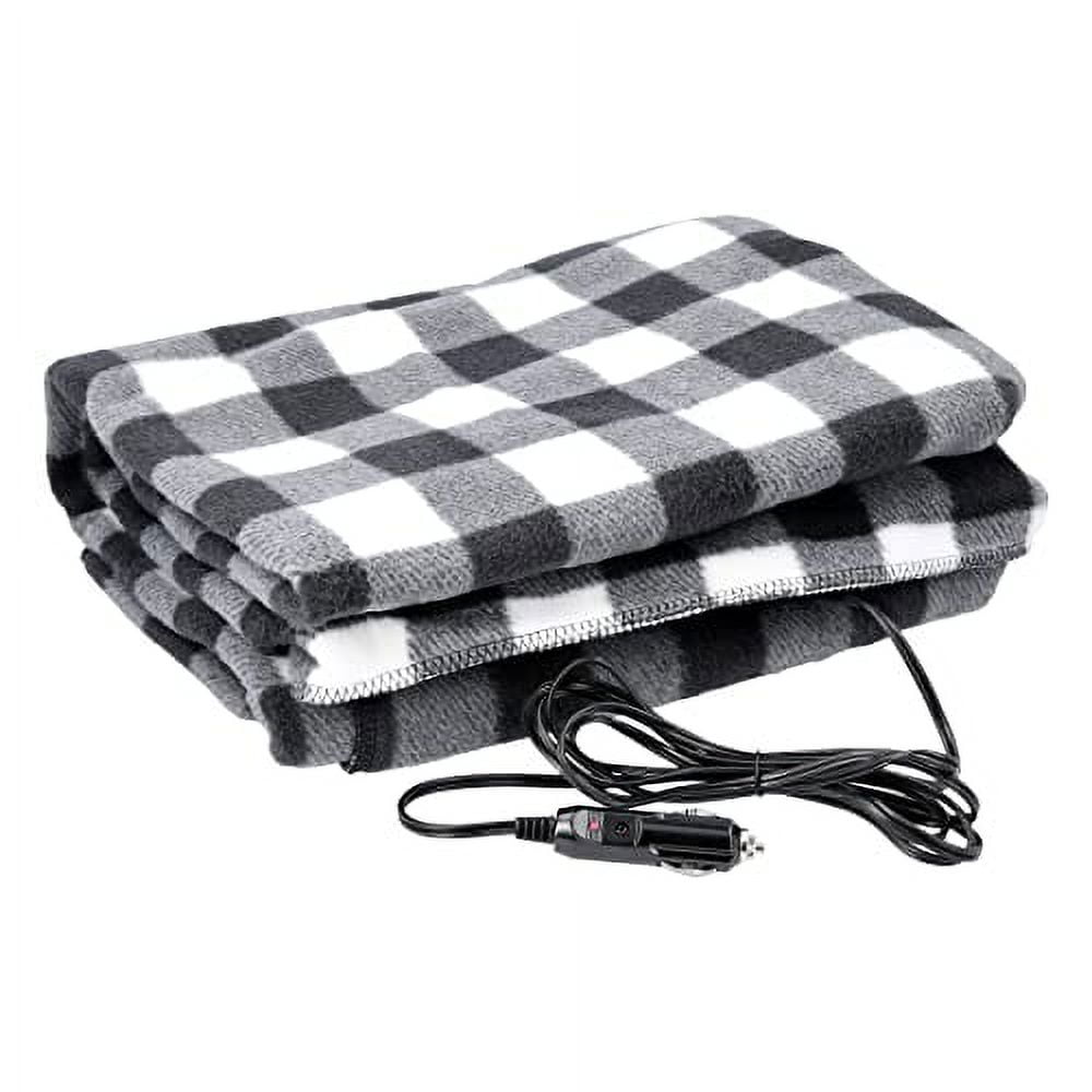 Heated Car Blanket 12Volt Electric Blanket for Car, Truck, SUV, or