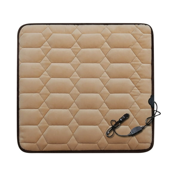 Heated Car Seat Cover Heated Car Seat Cushion, 12V/24V Portable Car Heating Pad Back Massager, Heating And Ventilation Function Winter Driving