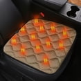 thumbnail image 1 of Heated Car Seat Cushion, Portable Heating Pad for Winter Driving, Fast Heating Seat Cover with Adjustable Temperature, 1 of 5