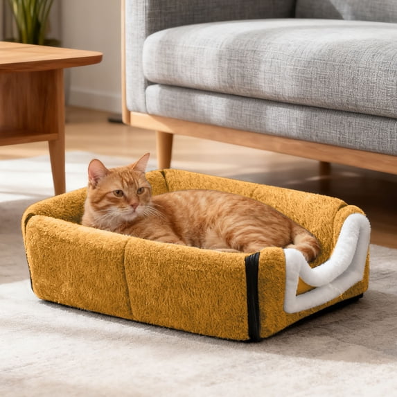 Heated Cat Bed Cat Bed Detachable Semi Enclosed Cat Bed With Arched Roof And Temperature Control Suitable For Small And Medium Sized Cat Breeds Suitable For Winter Home Travel