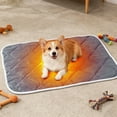 thumbnail image 1 of Heated Cat Bed Dog Heating Pad, Waterproof Extra Warm Thermal Pet Pad for Indoor Outdoor Decor, Non- Anti-Bite Heating Pads for Dogs Cats, Pet Heated Bed Home Decor, Easy to Clean, 1 of 4