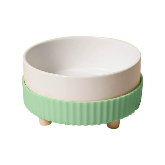 Heated Cat Bowl for Food & Water in Winter - Ceramic Pet Dish with Constant Temperature, Elevated Spine Design, Non-Slip Base, Easy Clean (4 colors)