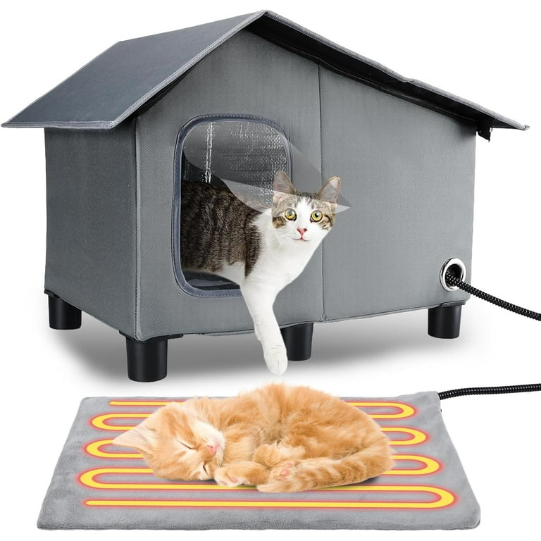Heated Cat Keep Feral Cats Warm Heated Cat House For Outdoor Cats - Main Image