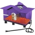 thumbnail image 1 of Heated Cat House for Outside - Weatherproof Large Outdoor Cat Shelter with Roof Window & Cozy Cushion - Ideal for Stray/Feral Cats, 1 of 8