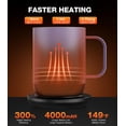 thumbnail image 1 of Heated Coffee Mug Fast Heating 149℉ Touch & App Controlled Hot Beverage Warmer, 1 of 7