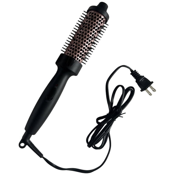 Heated Curling Brush for Hair, Hair Styling Comb with US Plug, Electric Round Thermal Brush for Frizz-Free Volume, Fast Styling & Adding Shine, Suitable for Long Short Hair
