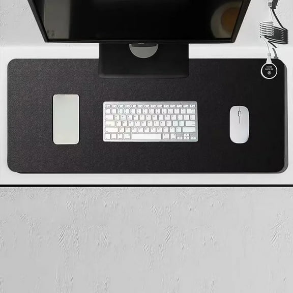 Heated Desk Pad Mouse Pad,3 Heat Settings with 3-Hour Auto Shut-Off Safety Feature,Large Warming Mat for Keyboard Mouse,Gaming Desk Accessory for Cold Weather Office Home Use,Christmas Gift(31*13In)