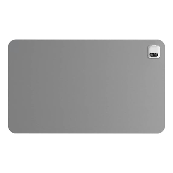Heated Desk Pad Mouse Pad Non-Slip Desk Protector Warm Table Pad Suitable for Winter Home Bedroom Study Room Office (Gray)