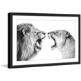 thumbnail image 1 of "Heated Discussion" Framed Painting Print, 1 of 4