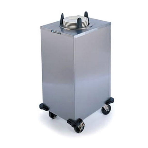Heated Dish Dispenser One Self-Leveling Dish Dispensing Tubes