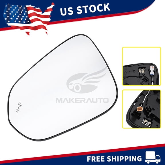 Heated Driver Side Mirror Glass For Lexus NX 2015-2021 RX 2016-2022