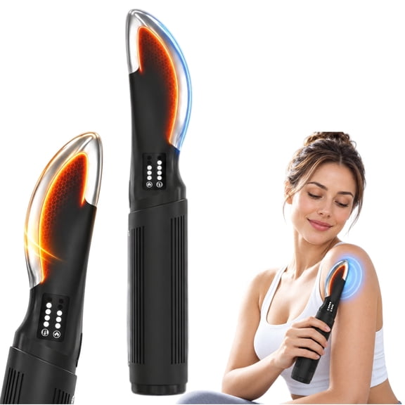 Heated EMS Fascia Massager, Electric Muscle Scraper with 5 Heat Levels, 2400mAh Rechargeable Body Massager for Neck Back Shoulders Legs