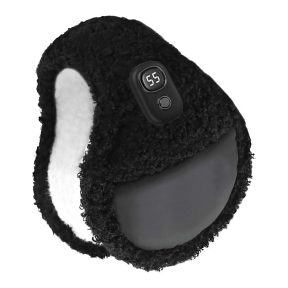 Heated Ear Warmers,3 Temperature Modes Fleece Lining Foldable Earmuffs For Cold Weather,Auto Power Off Thermal Ear Protection
