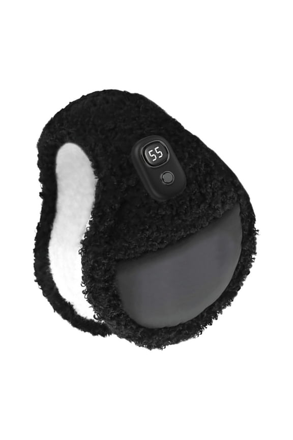 Heated Ear Warmers,3 Temperature Modes Fleece Lining Foldable Earmuffs For Cold Weather,Auto Power Off Thermal Ear Protection
