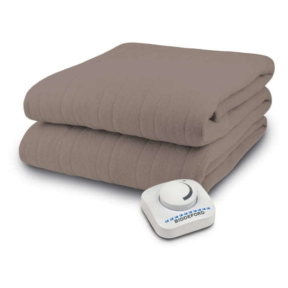 Heated Electric Blanket, Biddeford, Bedding, Twin, Tan