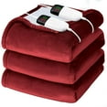 thumbnail image 1 of Heated Electric Blanket King Size - 90" x 108" Heating Blanket with Dual Control, 10 Heating Levels & 8 Hours Auto Off, Soft Warm Flannel Gifts Blanket with Over-Heat Protection,, 1 of 4