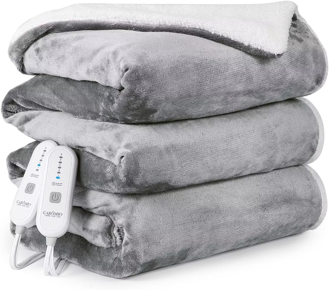 Heated Electric Blanket Queen Size with Overheating Protection, 84" x 90", Fast Heating, Machine