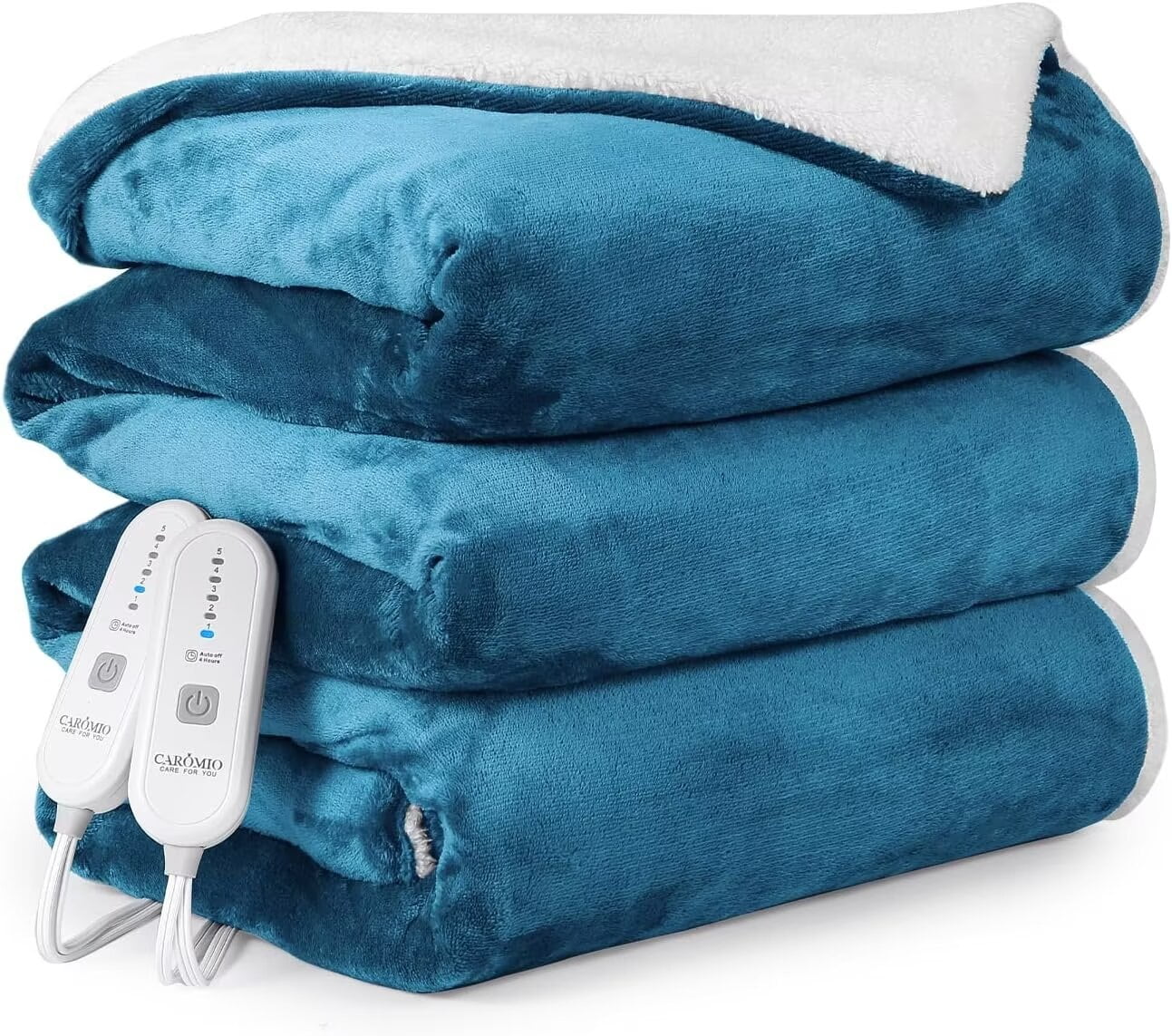 Heated Electric Blanket Queen Size with Overheating Protection, 84" x 90", Fast Heating, Machine
