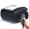 Heated Electric Throw Blanket, Sunbeam, Cozy Sherpa, Grey Slate, 50" x 60"