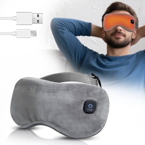 Heated Eye Mask, Cordless Warm Eye Compress for Dry Eyes, Eye Relief, Improved Sleep, Rechargeable, Washable Cover Eye Heating pad, Electric Warm Eye Mask for Airplane Sleeping for Travel