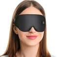 Heated Eye Mask for Dry Eyes Cordless, Warm Eye Compress Silk Eye Mask