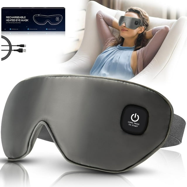 Heated Eye Mask Electric USB Heating Eye Mask , Adjustable Temperature