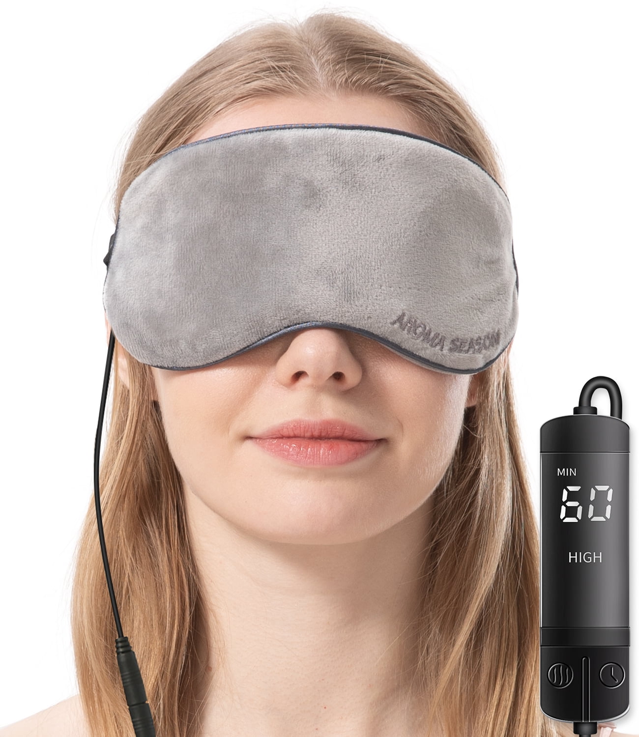 Heated Eye Mask, USB Steam Warm Compress for Puffy Eyes, Warm