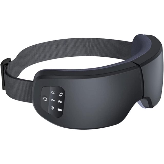 Heated Eye Massager with Bluetooth Music, Eye Mask for Migraines Dry