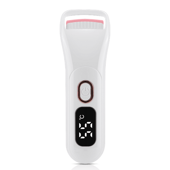 Heated Eyelash Curler - Electric Eyelash Curler with Heat Sensitive Silicone Pad, Type-C Rechargeable Mini Lash Curler,  Rechargeable Heated Eyelash Curler with LED Display