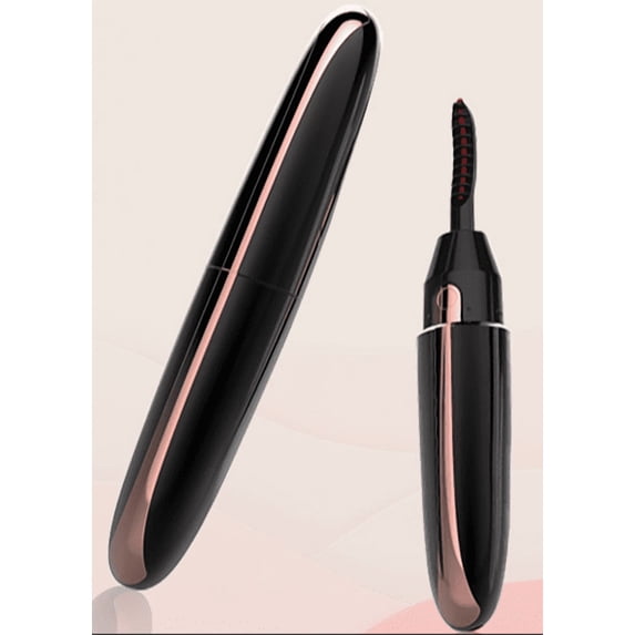 Heated Eyelash Curler, Electric Lash Curler for Natural Curl, USB Rechargeable 10s Fast Heating 24h Long Lasting Hold, Classic Black