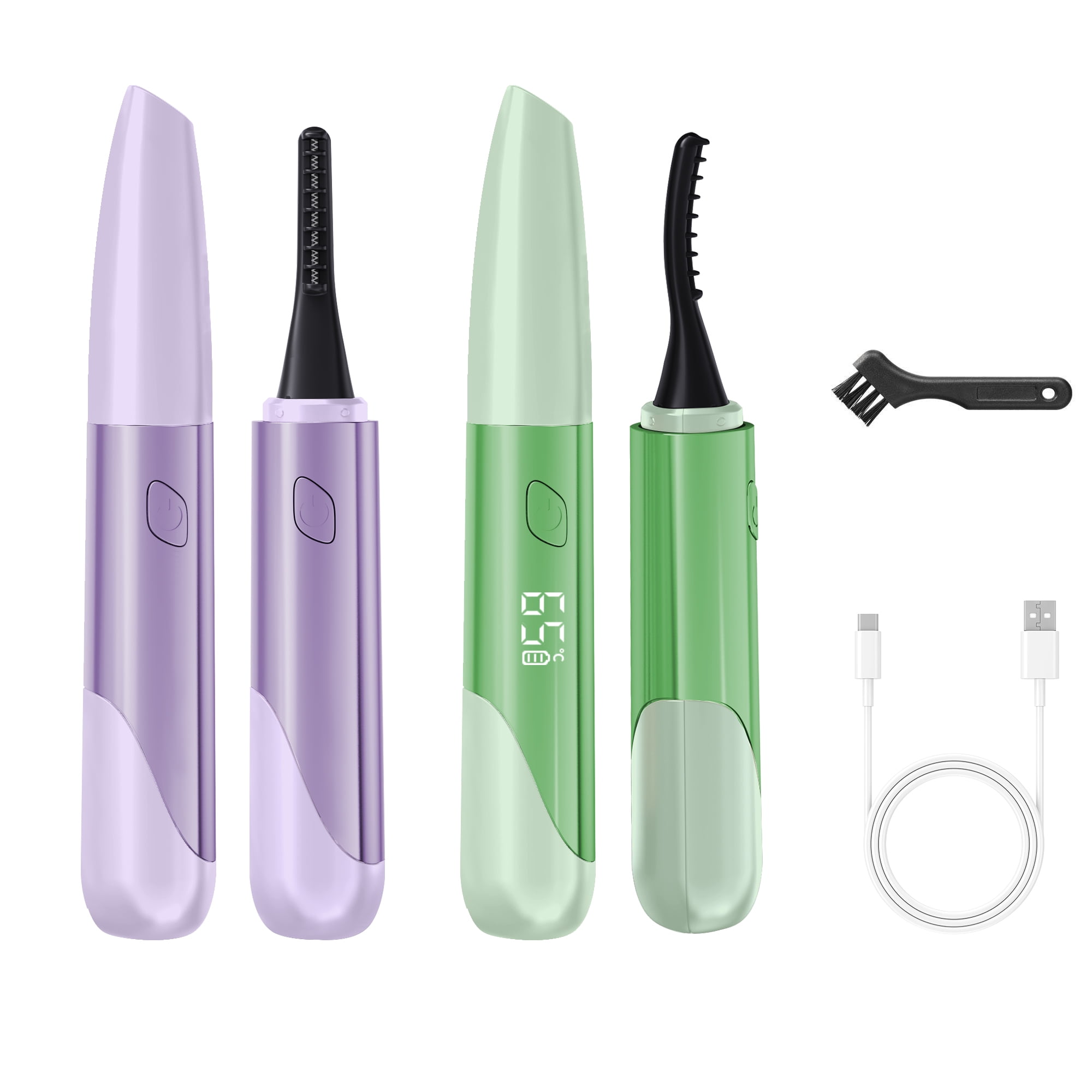Heated Eyelash Curler Portable Electric LED Display 4 Temperature Rechargeable Long Lasting Curling Portable Makeup Tool for Women