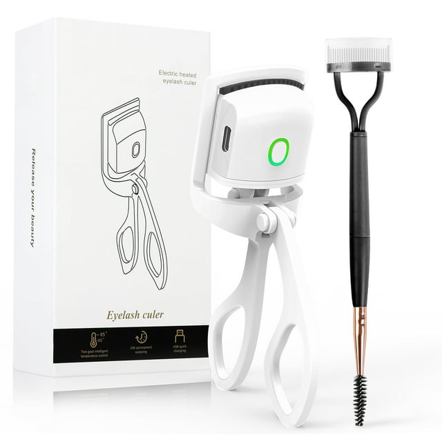 Heated Eyelash Curler Rechargeable Electric Eyelash Curler Long