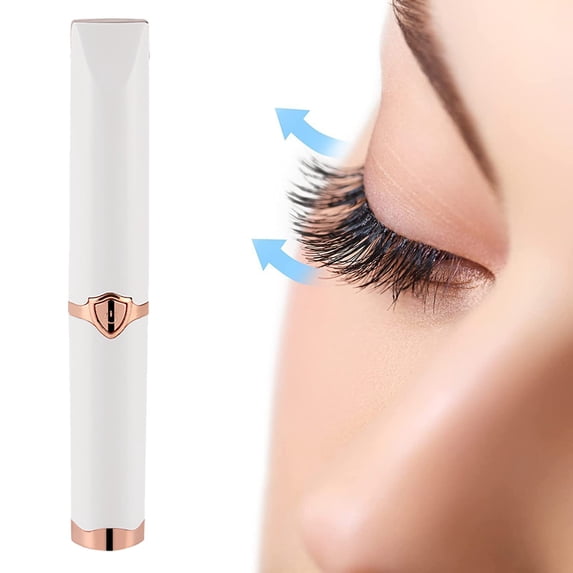 Heated Eyelash Curler, White, 1 Pcrechargeable 2 in 1 Heat Electric Lash Curler with 3 Temperature Modes Quick & Long Lasting Curling Effect, Easter Mother'S Day Gift Makeup Organizers