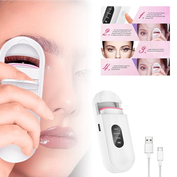 Heated Eyelash Curler with Temperature Control for Effortless Curling and Long Lasting Styling Results