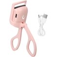 thumbnail image 1 of Heated Eyelash Curlers，Electric Eyelash Curlers with USB Rechargeable,Eyelash Curler Natural Curling Last 24H,2 Heating Modes with Sensing Heating Silicone Pad, Pink, 1 of 9