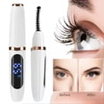 thumbnail image 1 of Heated Eyelash Curlers - Electric Eyelash Curler for Makeup Tools, Fast Heat up Within 10s - 24 Hours Long Lasting, with 4 Heating Modes Eyelash Curlers with LED Display, Anti-Burn Mini Lash Curler, 1 of 7