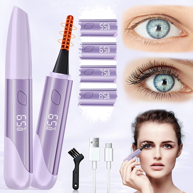 Heated Eyelash Curlers, Electric Eyelash Curlers, Rechargeable Lash