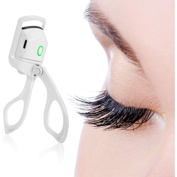 Heated Eyelash Curlers, Heated Eyelash Curler Electric Eye Lash Curler Long Lasting Curl Rechargeable Lash Curler with 2 Heating Modes Does Not Hurt Eyelash