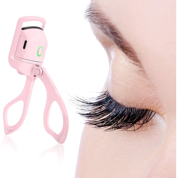 Heated Eyelash Curlers, Heated Eyelash Curler Electric Eye Lash Curler Long Lasting Curl Rechargeable Lash Curler with 2 Heating Modes Does Not Hurt Eyelash