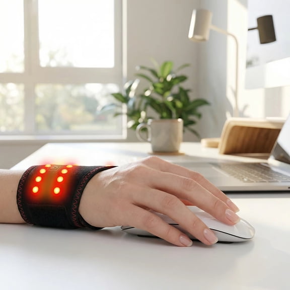 Heated Finger & Wrist Massager  Electric Far Infrared Warming Wrap, 3 Heat Levels, Auto-Off Timer, One Size Adjustable, One-Button Control, USB Powered, Relaxation Comfort for Women Men