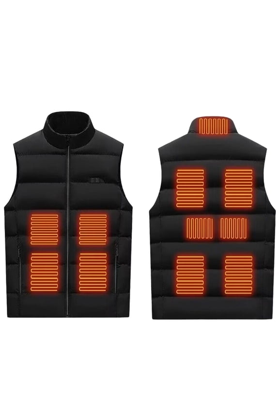 Heated Fleece Vest 11 Heat Zones Fast Warm Up Usb Smart Warming Layer Cotton Padded Winter Outdoor Sleeveless Jacket Heated Vest Regular Fit Women Vest